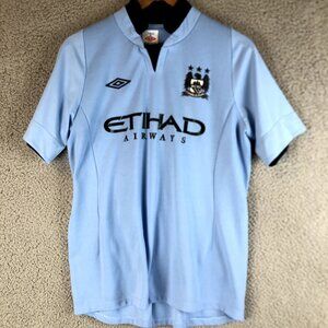 Umbro Jersey Mens 42 MCFC Manchester City Football Club Soccer Etihad Airway
